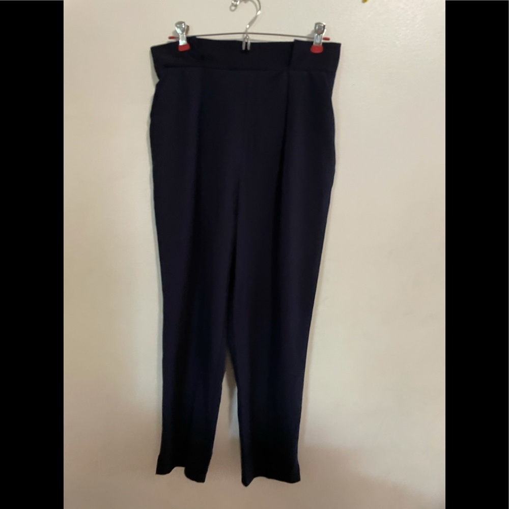 ASOS Navy Blue Paperbag Waist Pants - Size M